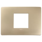 VIMAR - PLACCA PLANA UP 2M CENT. CHAMPAGNE