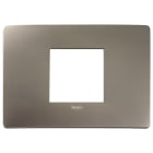 VIMAR - PLACCA PLANA UP 2M CENTRALI TITANIO 14652U.33