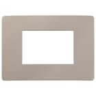 VIMAR - PLACCA PLANA UP 3M TORTORA MATT