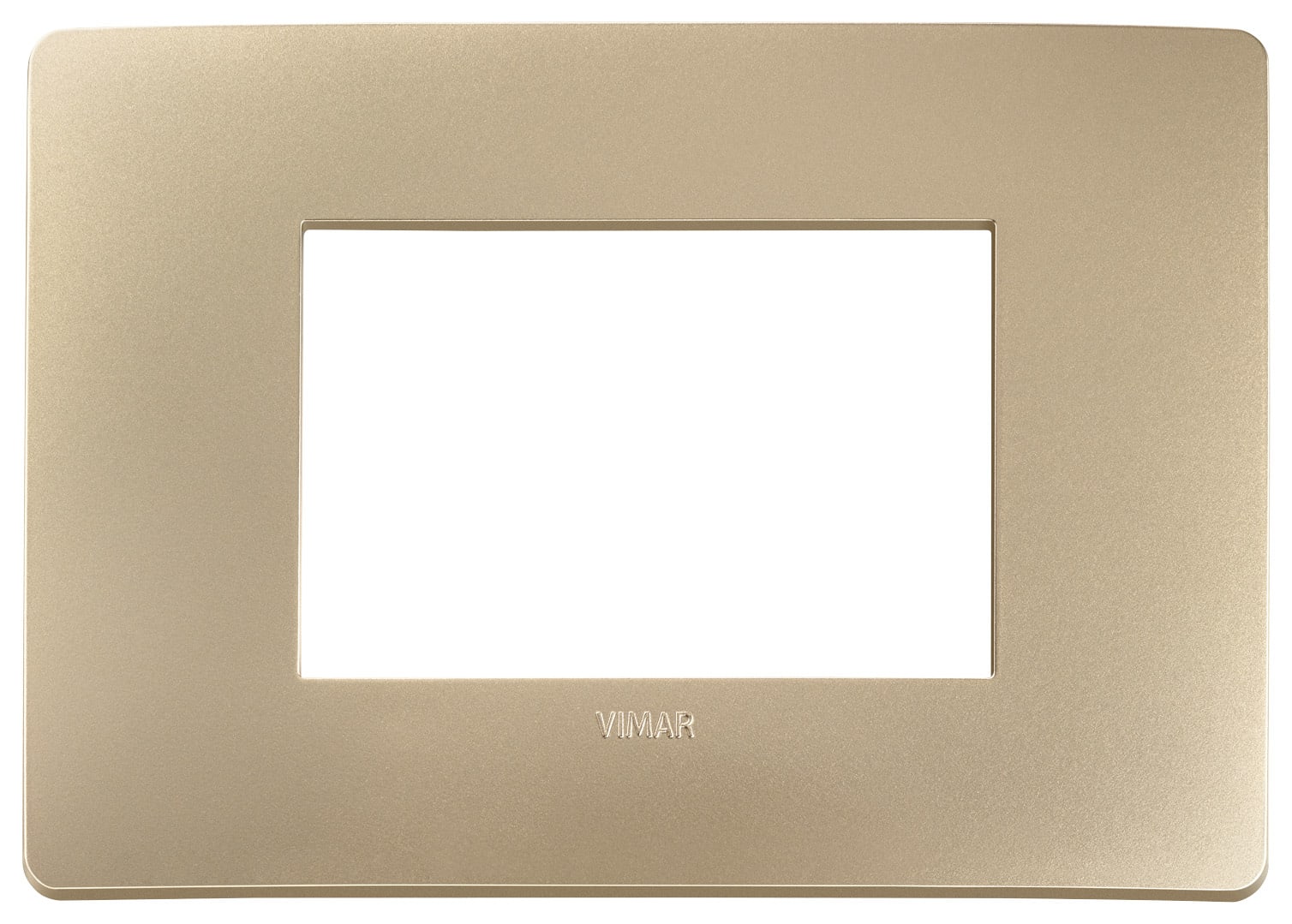 VIMAR - PLACCA PLANA UP 3M CHAMPAGNE
