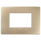 VIMAR - PLACCA PLANA UP 3M CHAMPAGNE 14653U.31