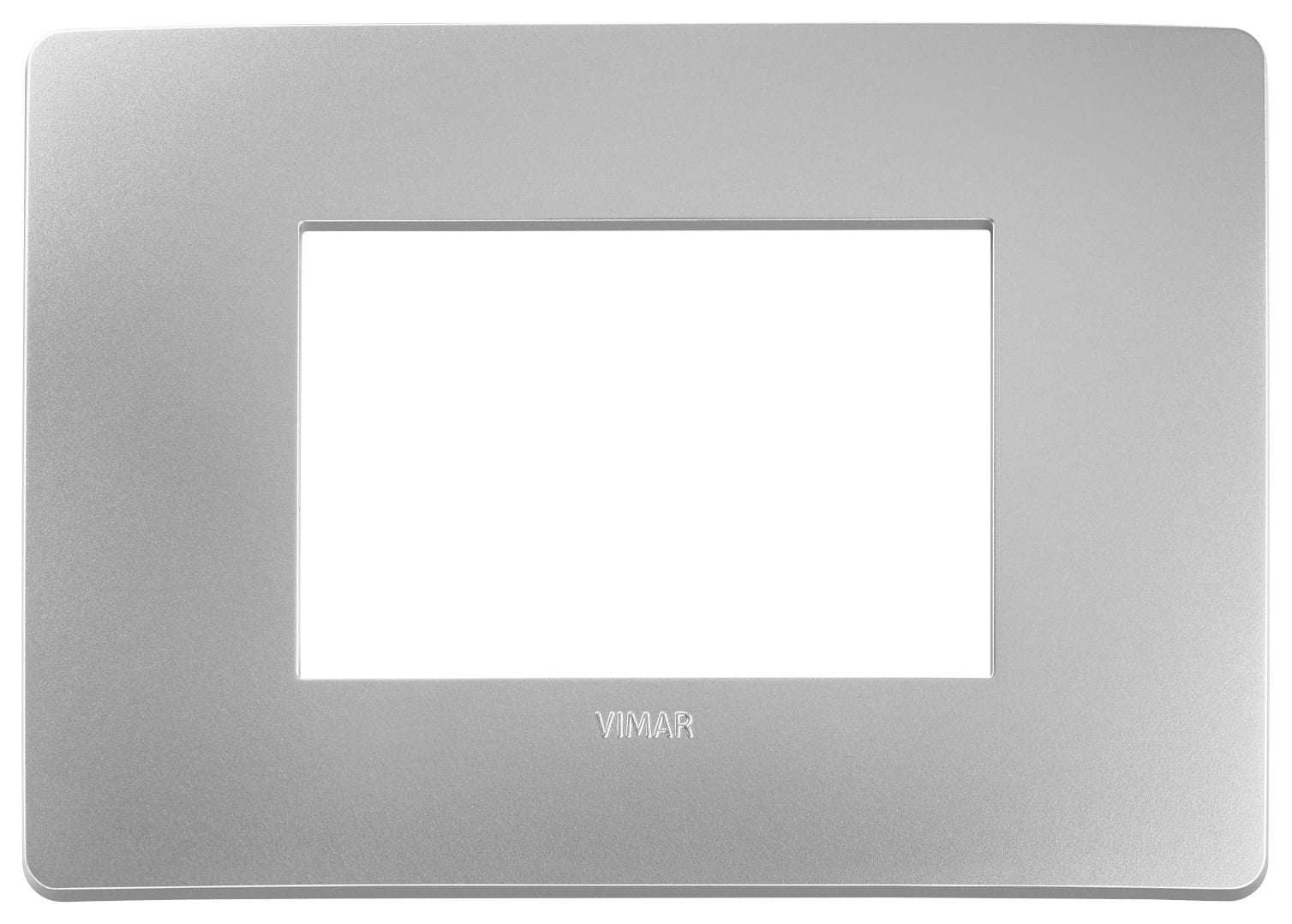 VIMAR - PLACCA PLANA UP 3M ARGENTO 14653U.32