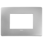 VIMAR - PLACCA PLANA UP 3M ARGENTO 14653U.32