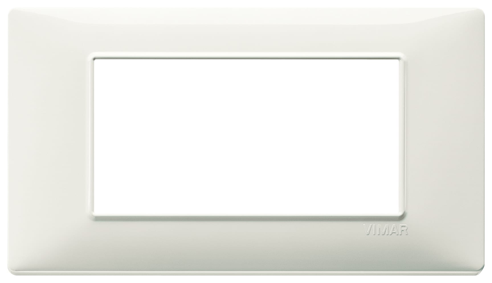 VIMAR - Placca 4 Moduli Tecnopolimero Avorio - Materiale Elettrico 14654.02