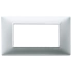 VIMAR - PLACCA 4M ARGENTO OPACO