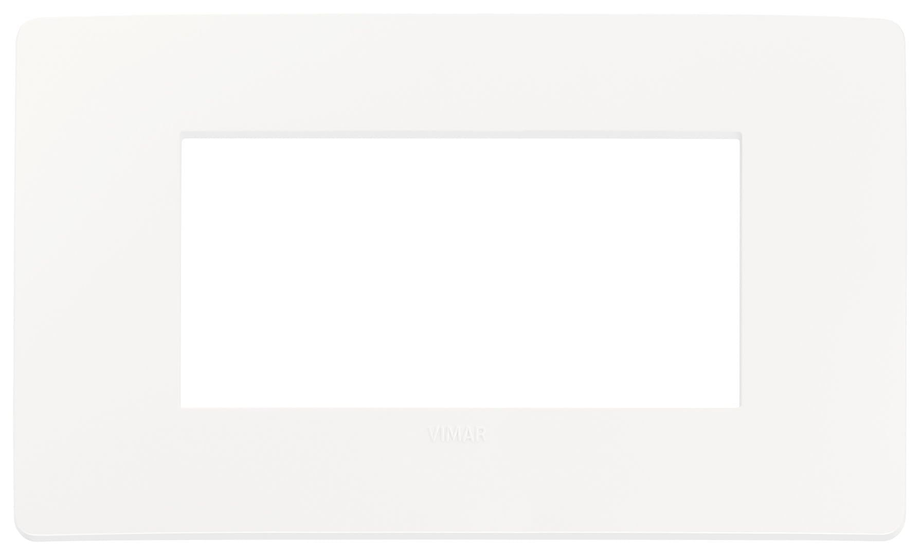 VIMAR - PLACCA PLANA UP 4M BIANCO MATT 14654U.11