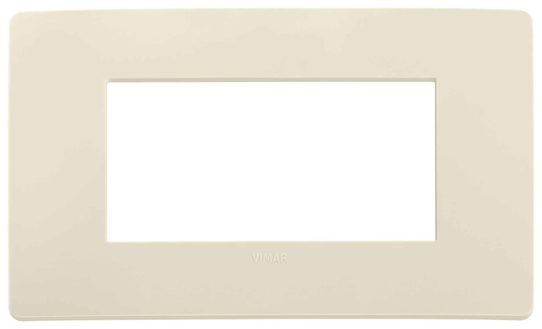 VIMAR - PLACCA PLANA UP 4M AVORIO MATT