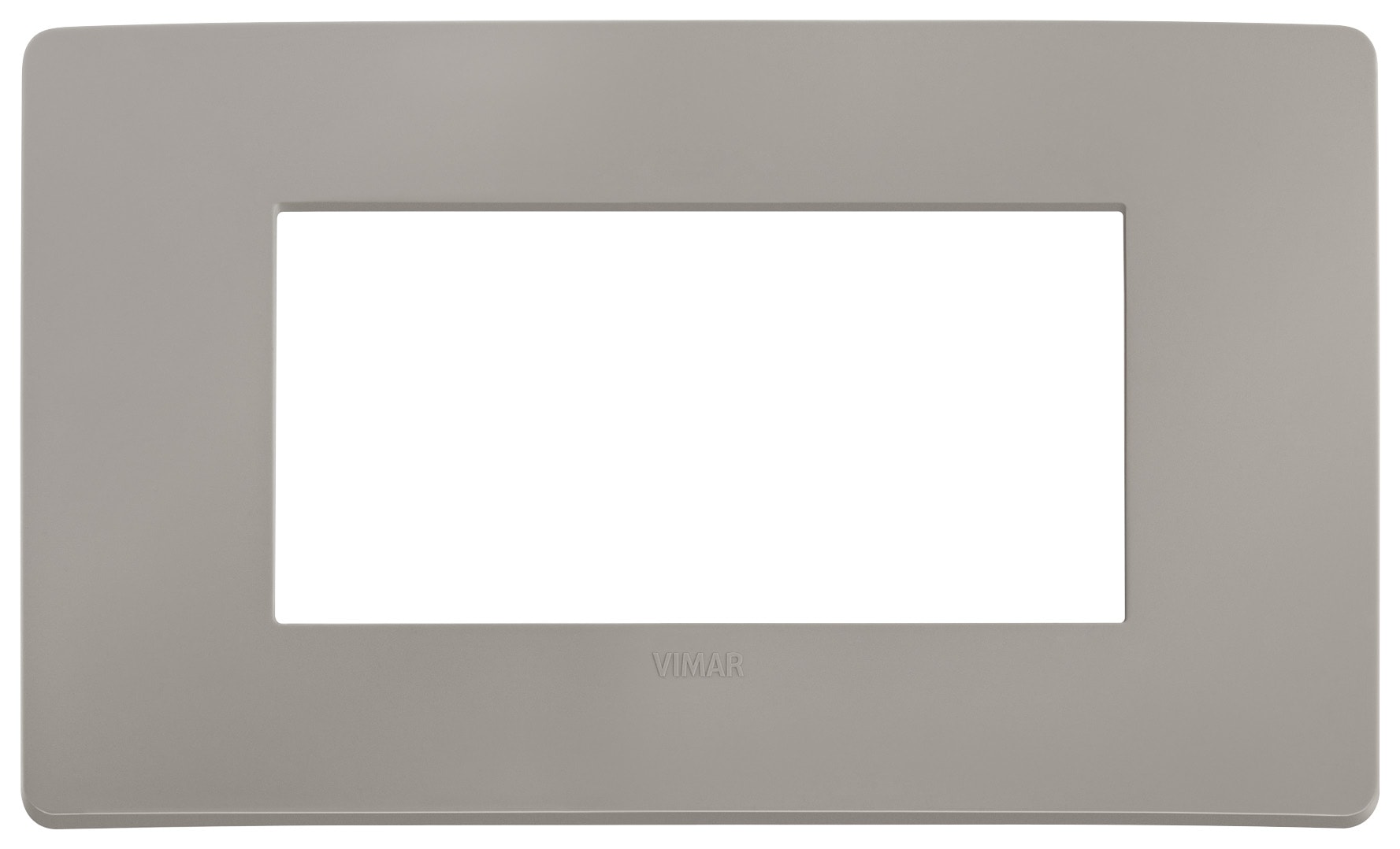 VIMAR - PLACCA PLANA UP 4M GRIGIO CEMENTO MATT
