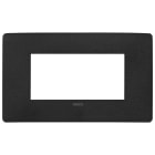 VIMAR - PLACCA PLANA UP 4M NERO MATT 14654U.19