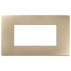 VIMAR - PLACCA PLANA UP 4M CHAMPAGNE