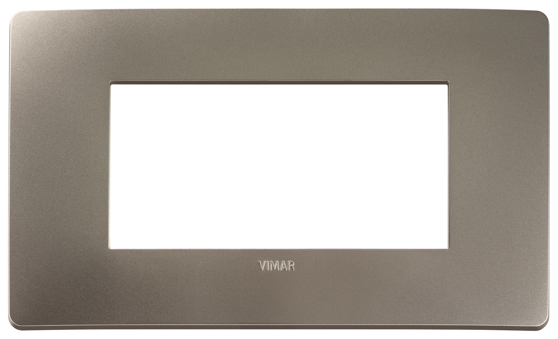 VIMAR - PLACCA PLANA UP 4M TITANIO 14654U.33
