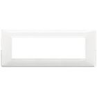 VIMAR - Placca 7 Moduli Tecnopolimero Reflex Neve 14657.41