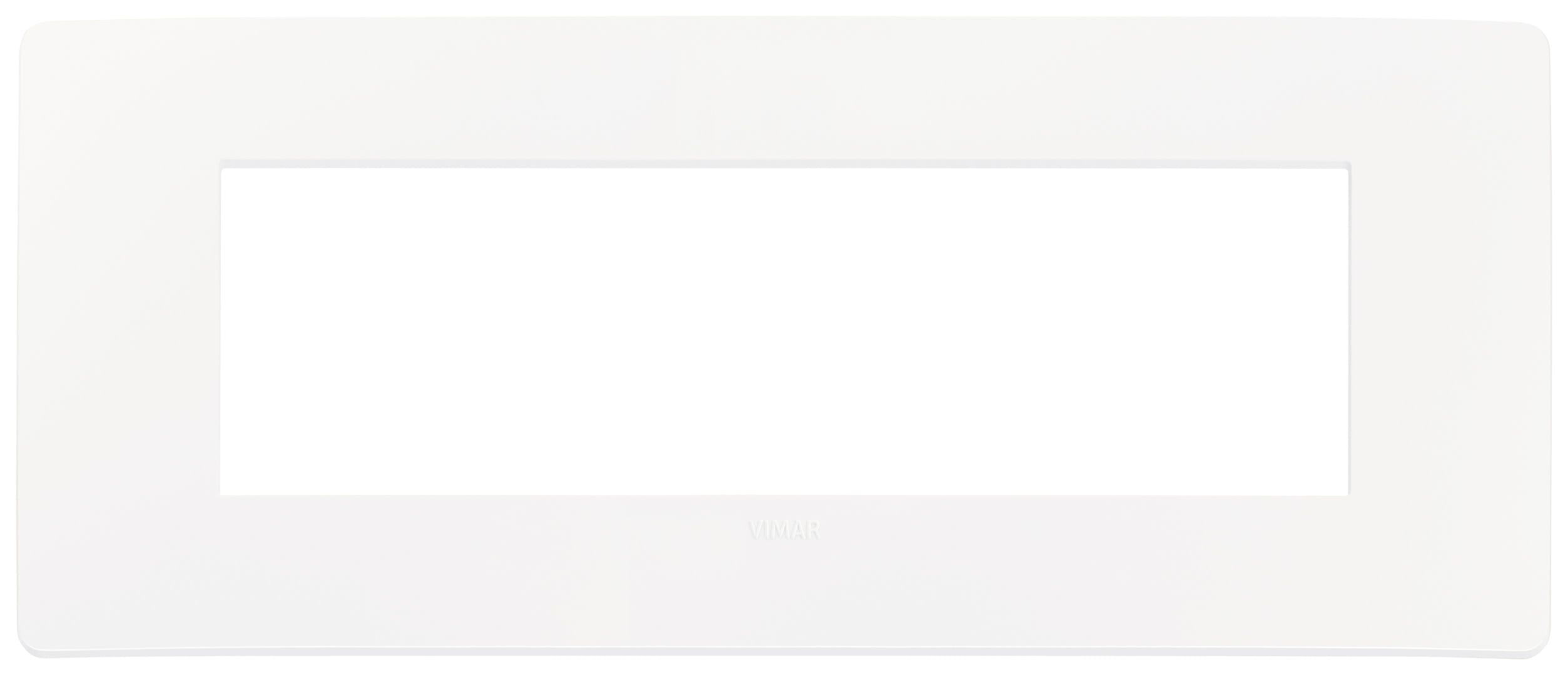 VIMAR - PLACCA PLANA UP 7M BIANCO MATT 14657U.11