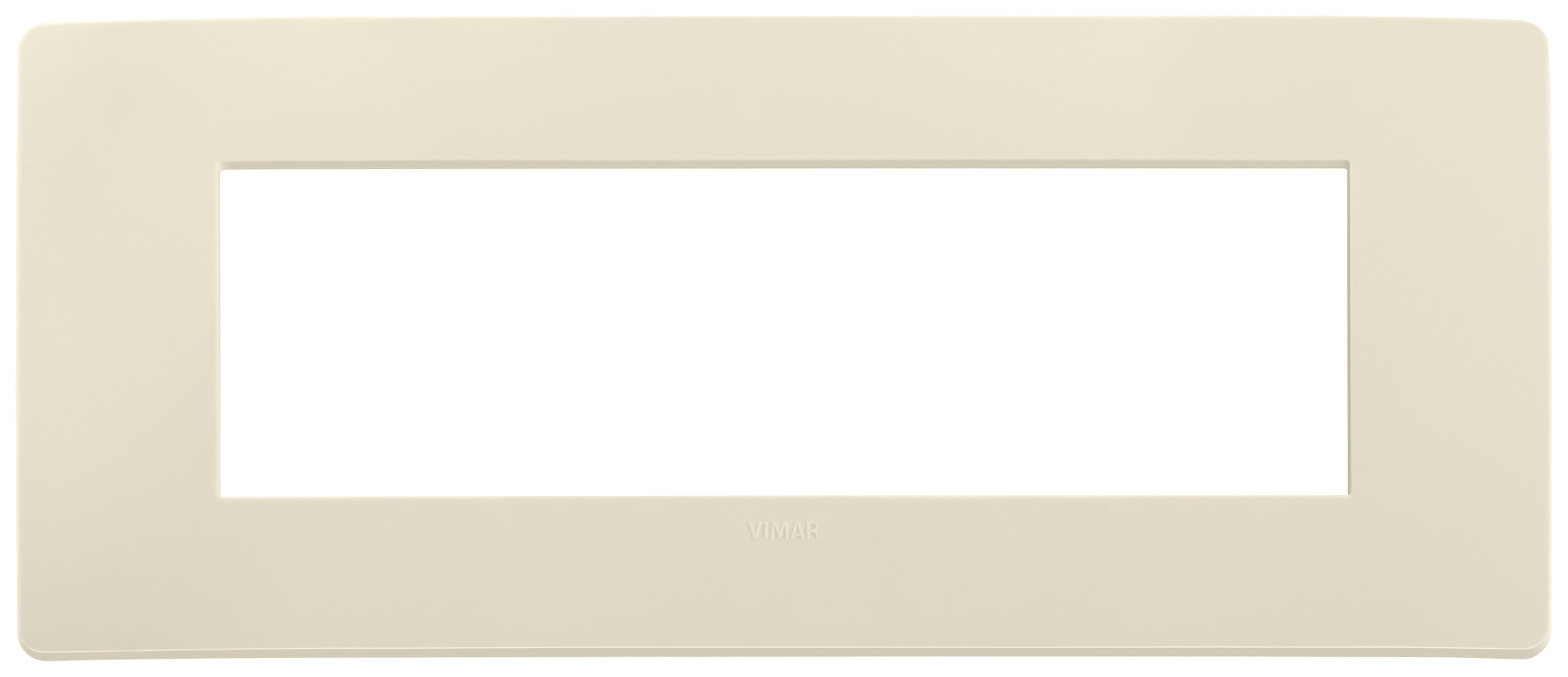 VIMAR - PLACCA PLANA UP 7M AVORIO MATT 14657U.12