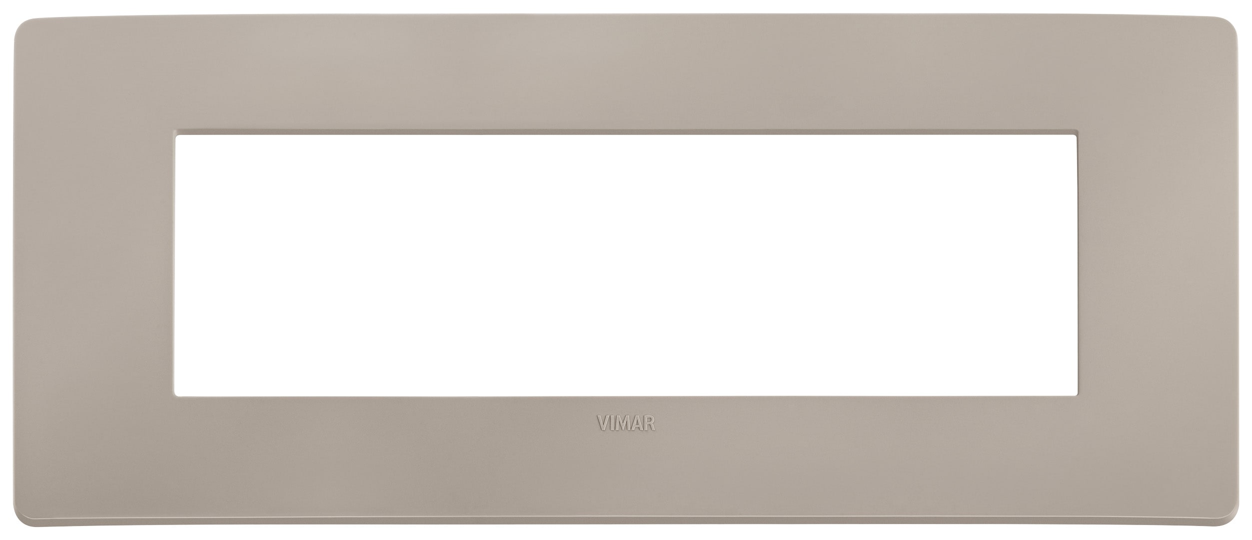VIMAR - PLACCA PLANA UP 7M TORTORA MATT 14657U.15