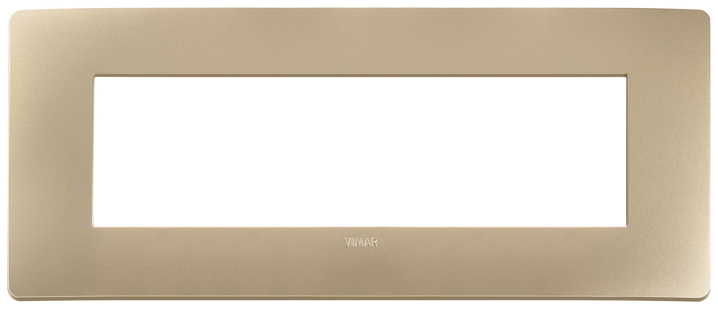 VIMAR - PLACCA PLANA UP 7M CHAMPAGNE