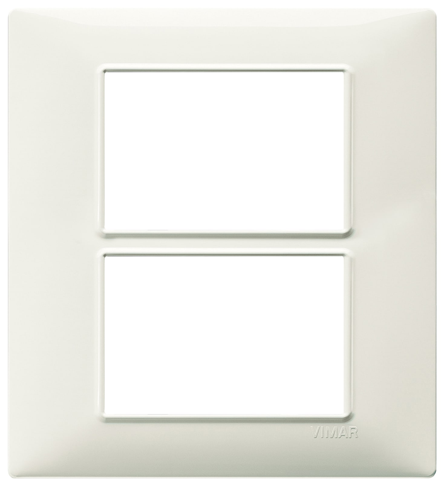 VIMAR - Placca 6 Moduli (3+3) Avorio Tecnopolimero 14659.02