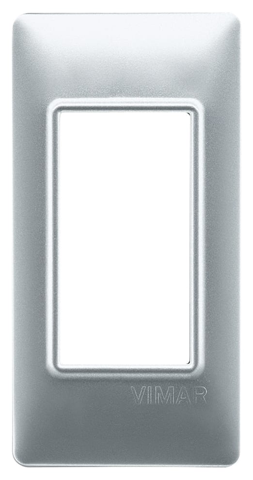 VIMAR - PLACCA 1M PANNELLI ARGENTO OPACO 14666.20