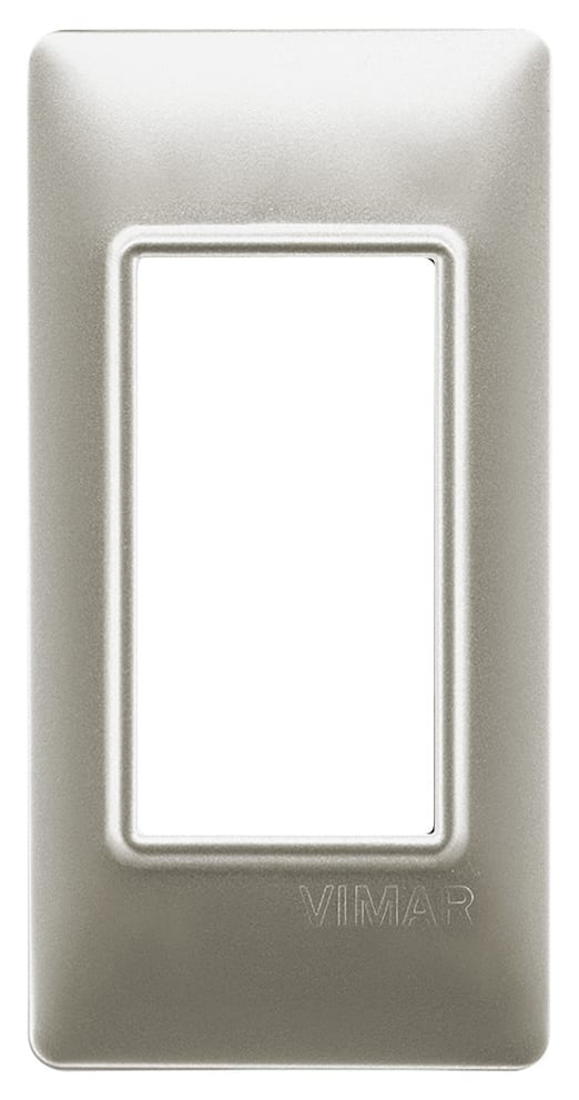 VIMAR - PLACCA 1M PANNELLI NICHEL OPACO 14666.21