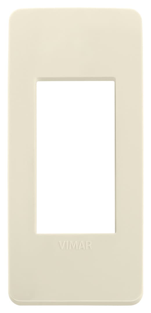 VIMAR - PLACCA PLANA UP 1M PANNELLI AVORIO MATT 14666U.12