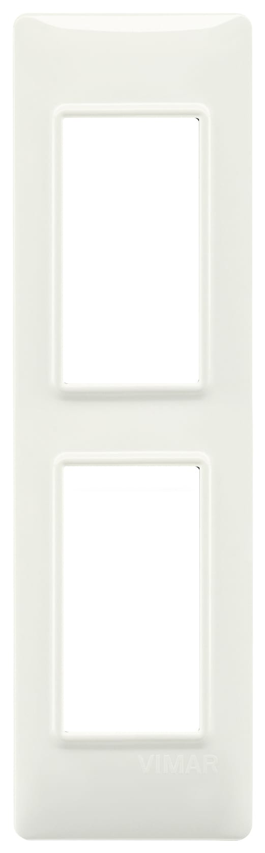 VIMAR - Placca 2 Moduli Tecnopolimero Avorio per Pannelli 14667.02
