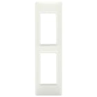 VIMAR - Placca 2 Moduli Tecnopolimero Avorio per Pannelli