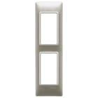 VIMAR - PLACCA 2M PANNELLI NICHEL OPACO 14667.21