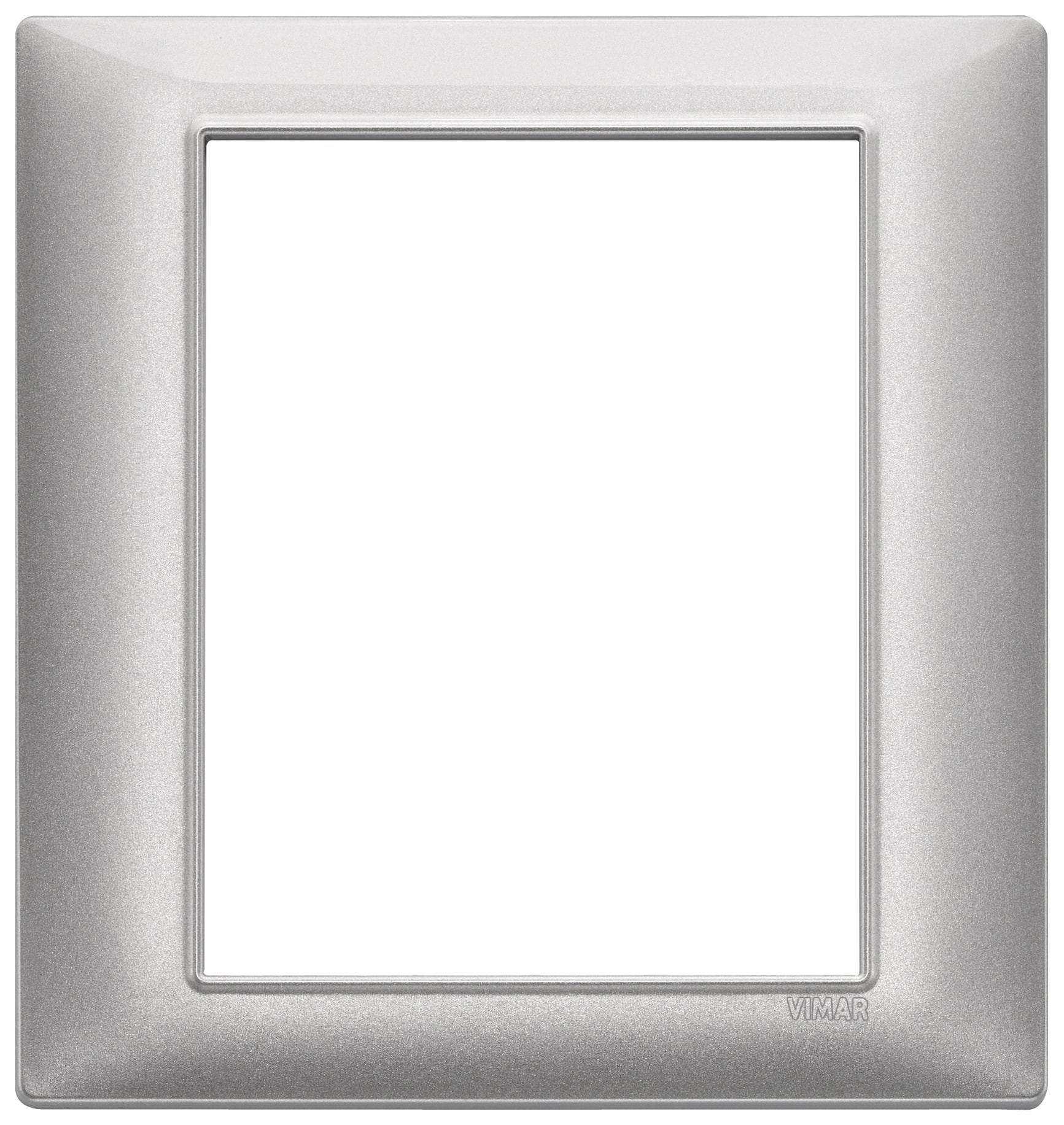 VIMAR - Placca 8 Moduli Tecnopolimero Silver - 4+4 Moduli
