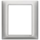VIMAR - Placca 8 Moduli Tecnopolimero Silver - 4+4 Moduli