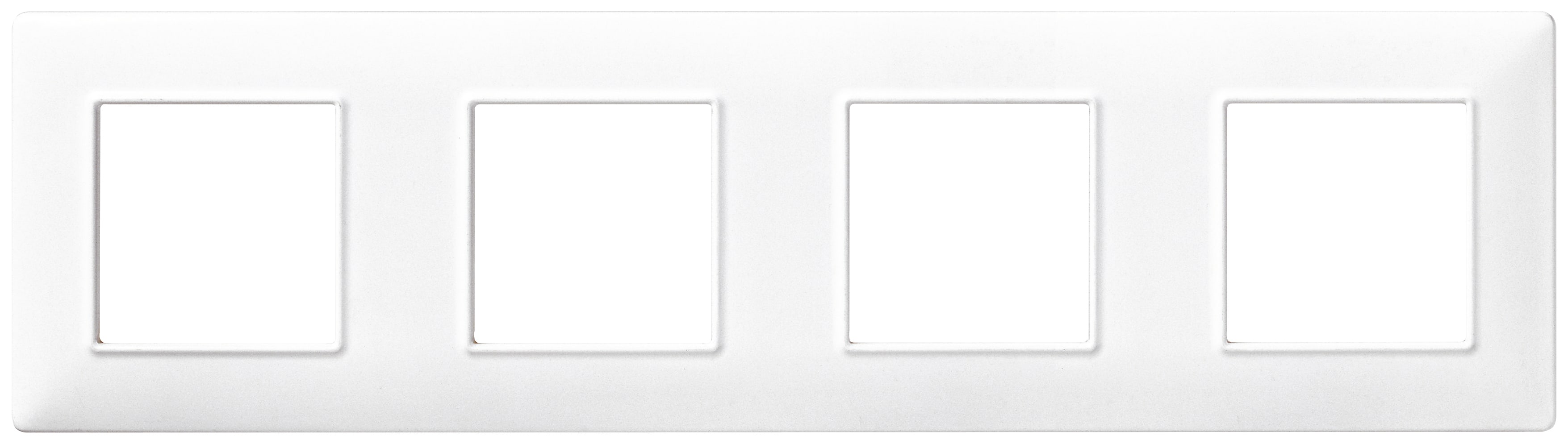 VIMAR - PLACCA 8M (2+2+2+2) INT71 BIANCO 14669.01