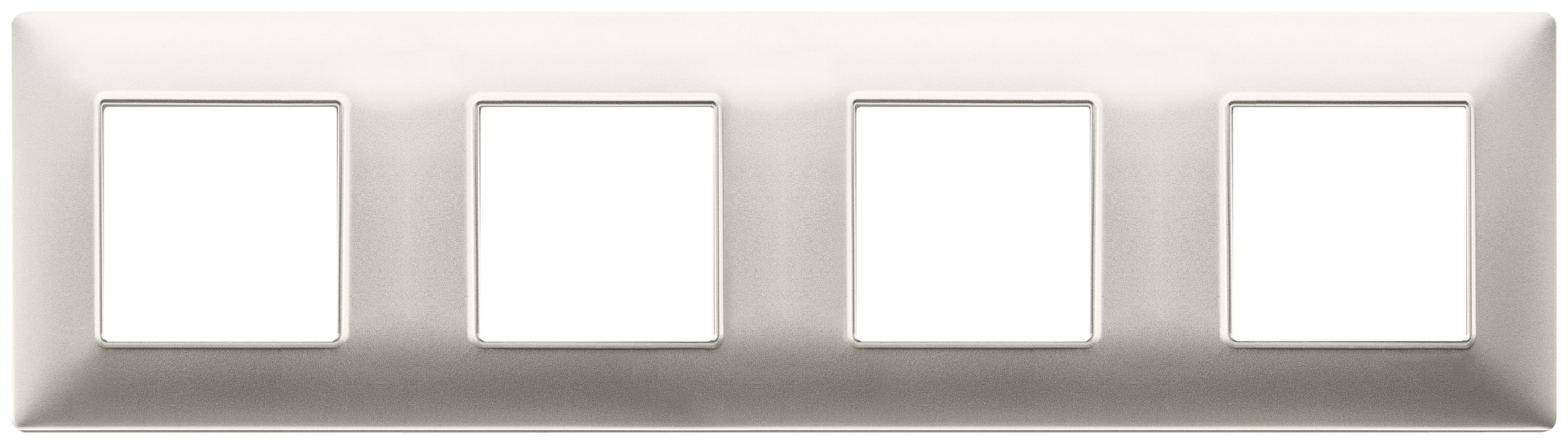 VIMAR - PLACCA 8M (2+2+2+2) INT71 NICHEL OPACO