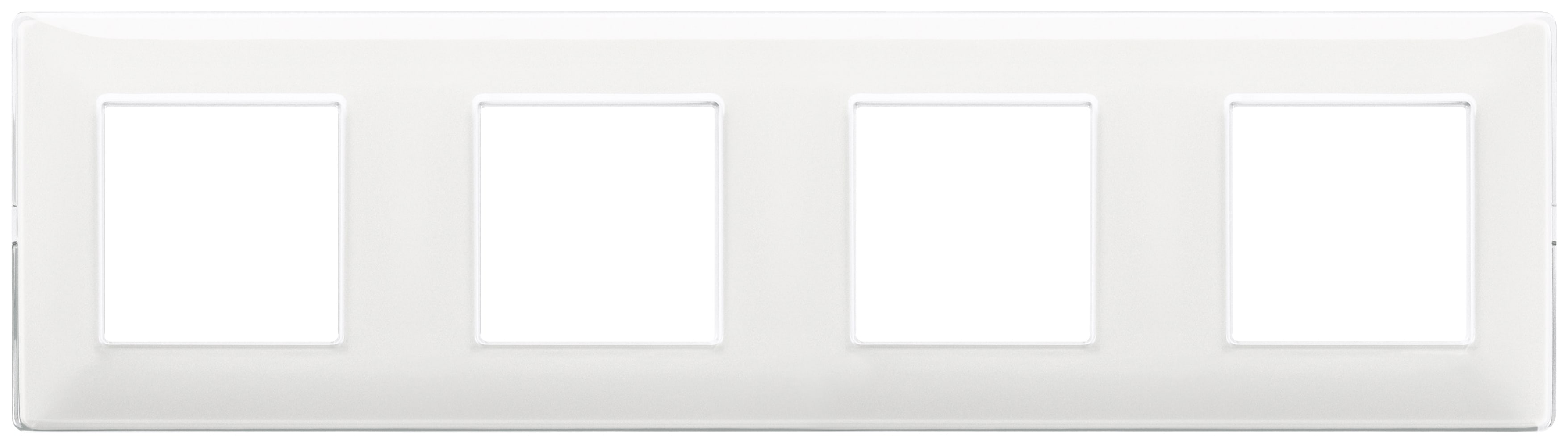 VIMAR - Placca 8M Int71 Reflex Neve - Tecnopolimero Moduli Interasse 71 Mm 14669.41