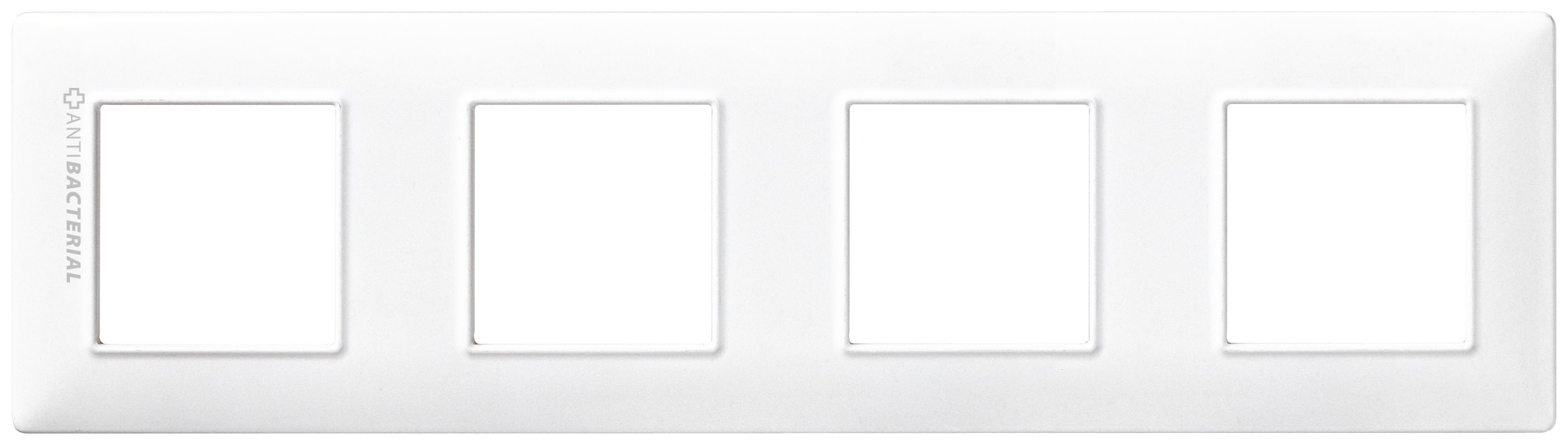 VIMAR - PLACCA 8M (2+2+2+2) INT71 ANTIBATTERICO 14669.AB.01