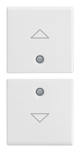 VIMAR - DUE MEZZI TASTI 1M SIMBOLI FRECCE BIANCO 14751.2