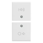 VIMAR - Due Mezzi Tasti 1M On/Off Volume Bianco Intercambiabili Modulo Simboli Volume E O 14751.4
