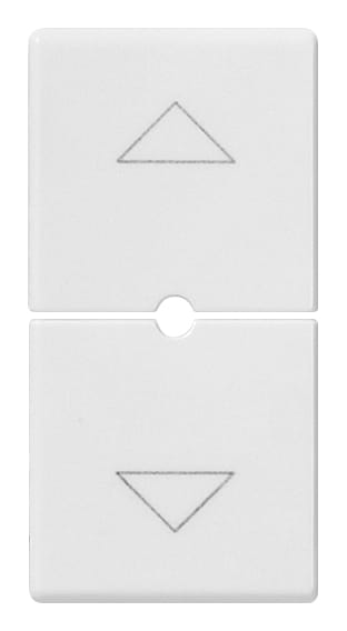 VIMAR - DUE MEZZI TASTI 1M SIMBOLI FRECCE BIANCO 14755.2