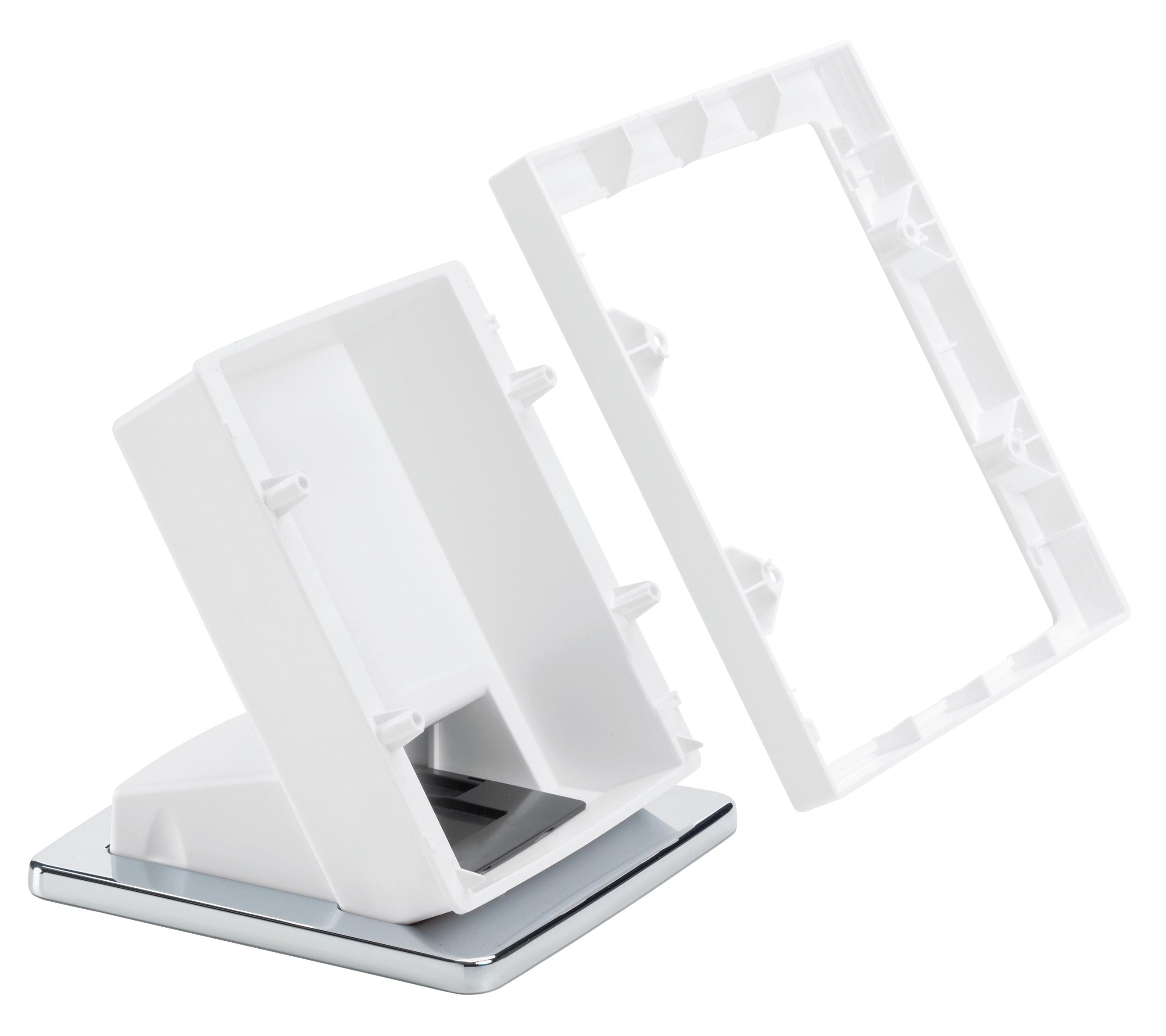 VIMAR - Base da tavolo 8M bianco inclinata moduli cornice placca