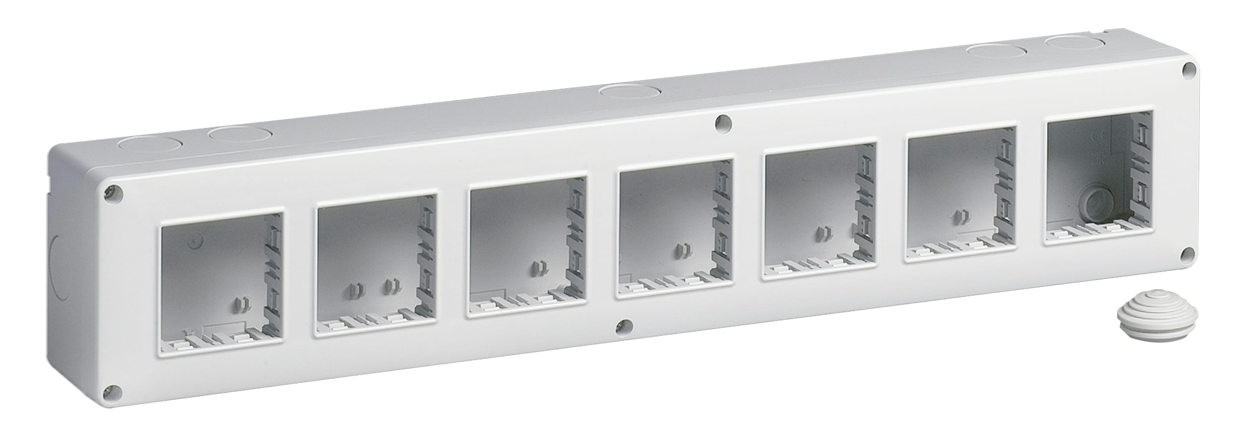 VIMAR - Contenitore da Parete IP40 14M 2x7 Moduli Eikon, Arké e Plana - Apparecchi Agganciabili Orizzontalmente e Verticalmente 14817