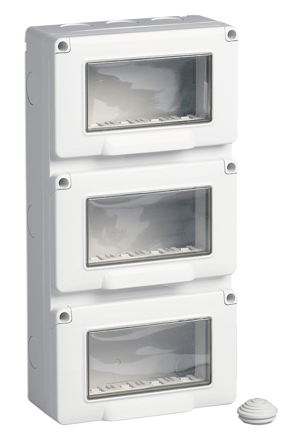 VIMAR - Contenitore Parete Verticale IP55 12M 4X3 Moduli Eikon, Arké e Plana