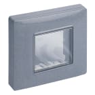 VIMAR - Calotta da Parete IP55 Grigio Granito per Scatole Incasso Ø 60mm - 2 Moduli Eikon, Arké e Plana con Griffe 14931.14
