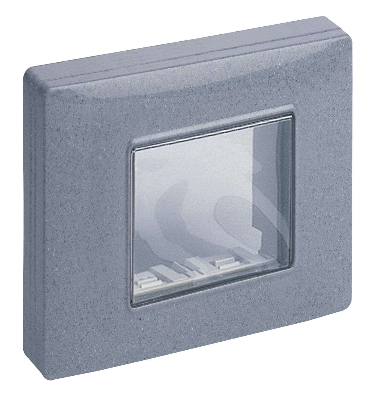 VIMAR - Calotta da Parete IP55 2 Moduli Grigio Granito con Viti e Scatole da Incasso Interasse 60mm Arké Plana Eikon