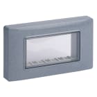 VIMAR - Calotta Parete IP55 4 Moduli Grigio Granito Eikon Arké Plana Viti Scatole Incasso 14944.14