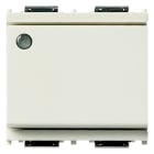 VIMAR - Deviatore 1P 16Ax Luminoso Bianco 2 Moduli 250V~ 200W IEC 60669-1:2017 16025.M.B