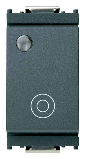 VIMAR - PULSANTE 1PNO 10A GENERICO LUM.SO GRIGIO 16090