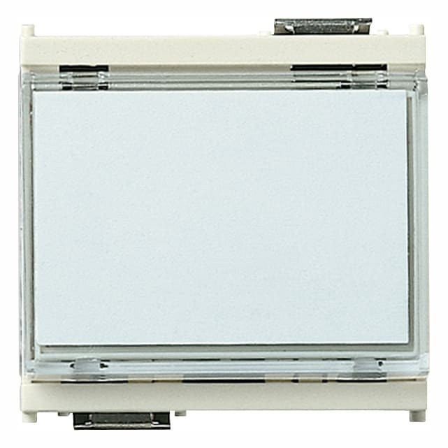 VIMAR - Pulsante Targh. 1P No 10A 12-24V Bianco con Targhetta Luminosa per Lampada Siluro Ø 7X31mm