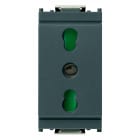 VIMAR - PRESA 2P+T 16A P17/11 GRIGIO 16203