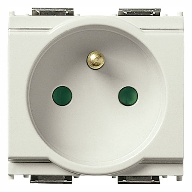 VIMAR - PRESA SICURY 2P+T 16A FRANCESE BIANCO 16212.B