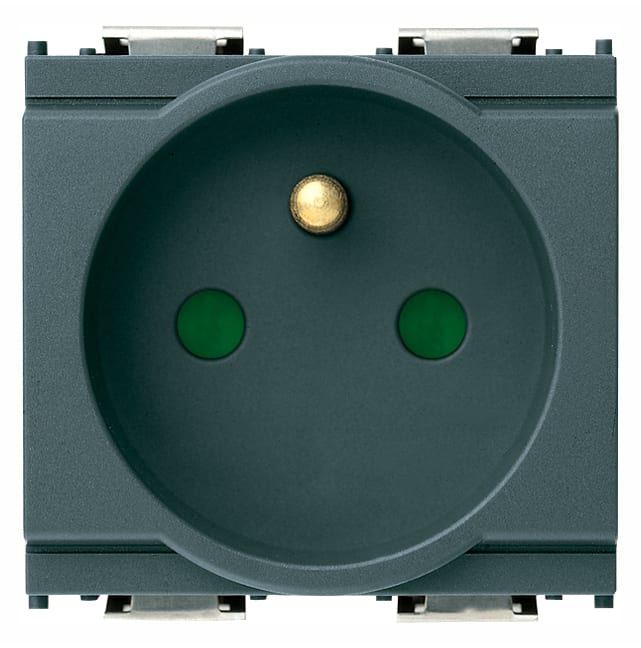 VIMAR - PRESA SICURY 2P+T 16A FRANCESE GRIGIO