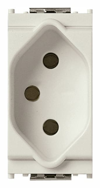 VIMAR - Presa 2P+T 10A Standard Svizzero Tipo 13 Bianco 250V~