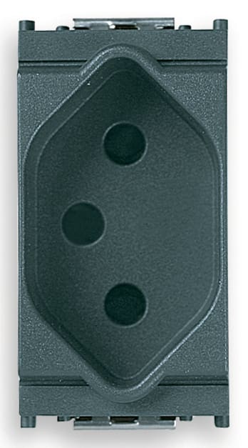 VIMAR - Presa Standard Svizzero Tipo 13 Grigio 2P+T 10A 250V~